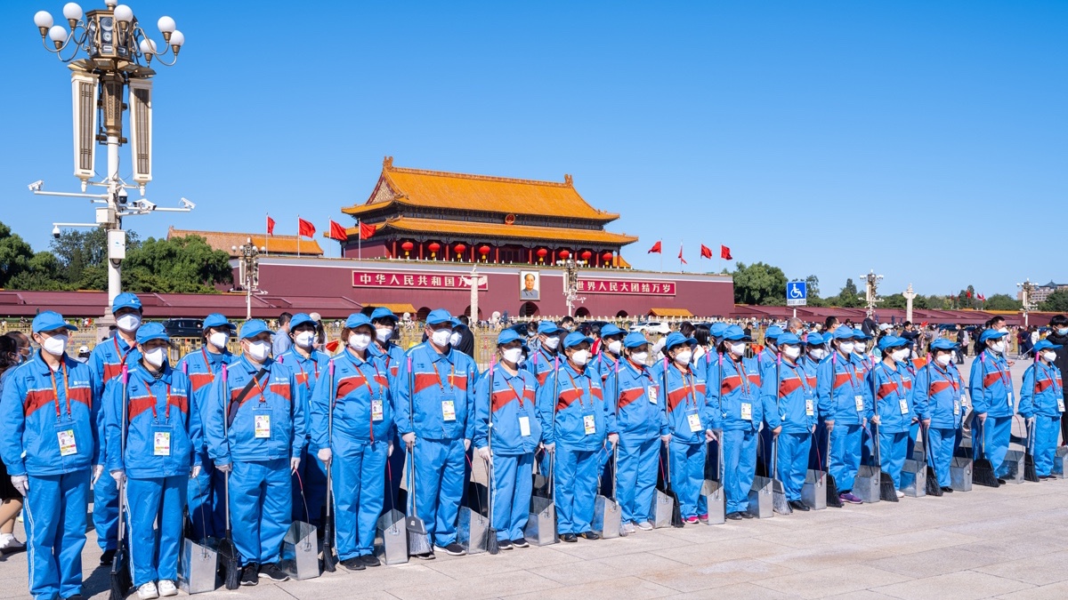 盛世73周年華誕，美汐清潔在天安門(mén)廣場(chǎng)向祖國(guó)獻(xiàn)禮！